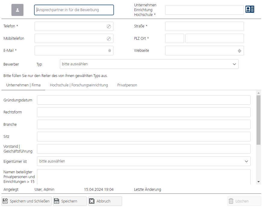 Custom Adress Book eTemplate with automatic custom tabs